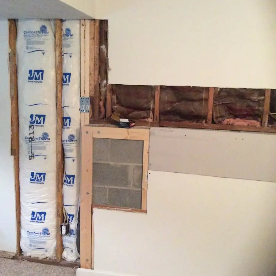 Wall insulation replacement during Contents Cleaning & Restoration in Cameron